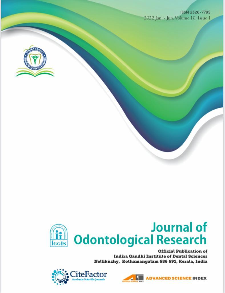 J Odontol Res 2021 Volume 9 Issue 2
